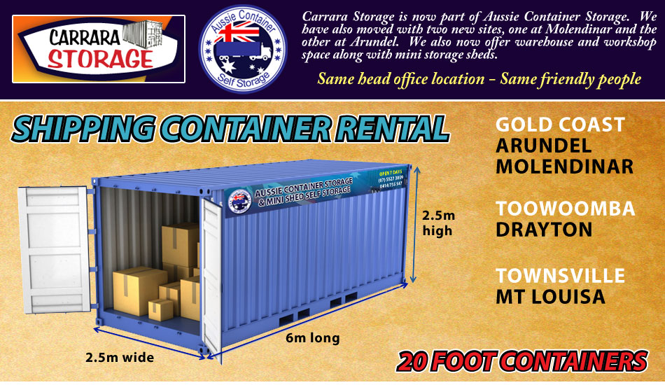 Carrara storage is now owned by Aussie Container Storage